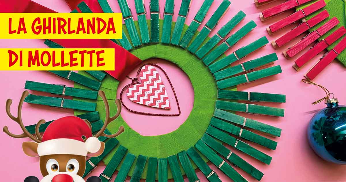 Laboratório FJ para o Natal: a guirlanda de prendedores de roupa de madeira