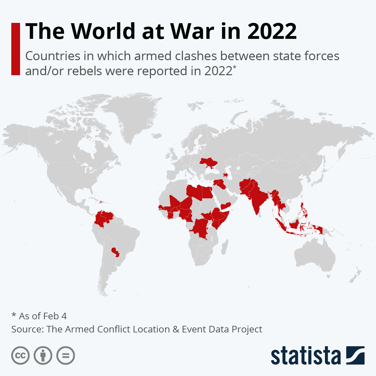 Infográfico: O mundo em guerra em 2022 |  Político