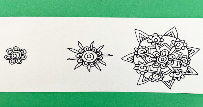 mandala inspirada na primavera
